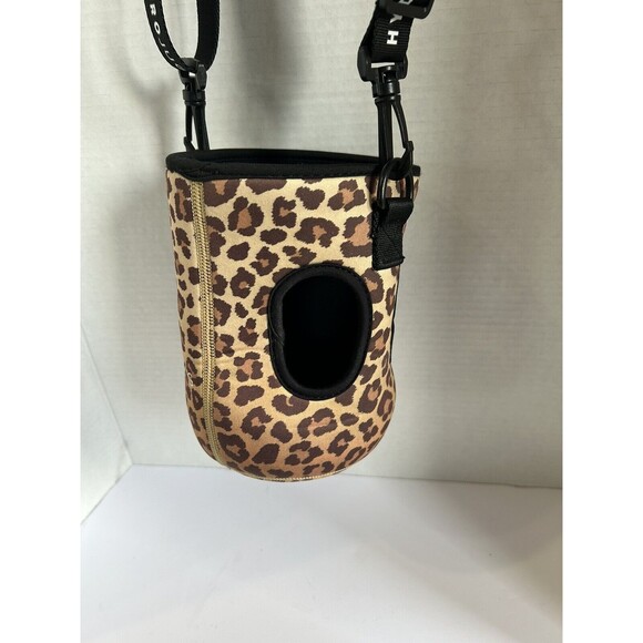 HydroJug Insulated Sleeve Leopard Cheetah Print w Adjustable Strap w/side pocket - Picture 5 of 6
